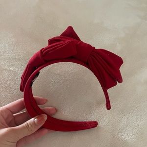 Dolce & Gabbana Red Bow Headband